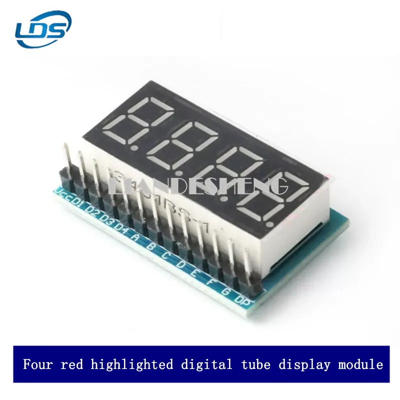 4-bit Nixie Tube module LED display four-bit red highlighted Nixie tube display module