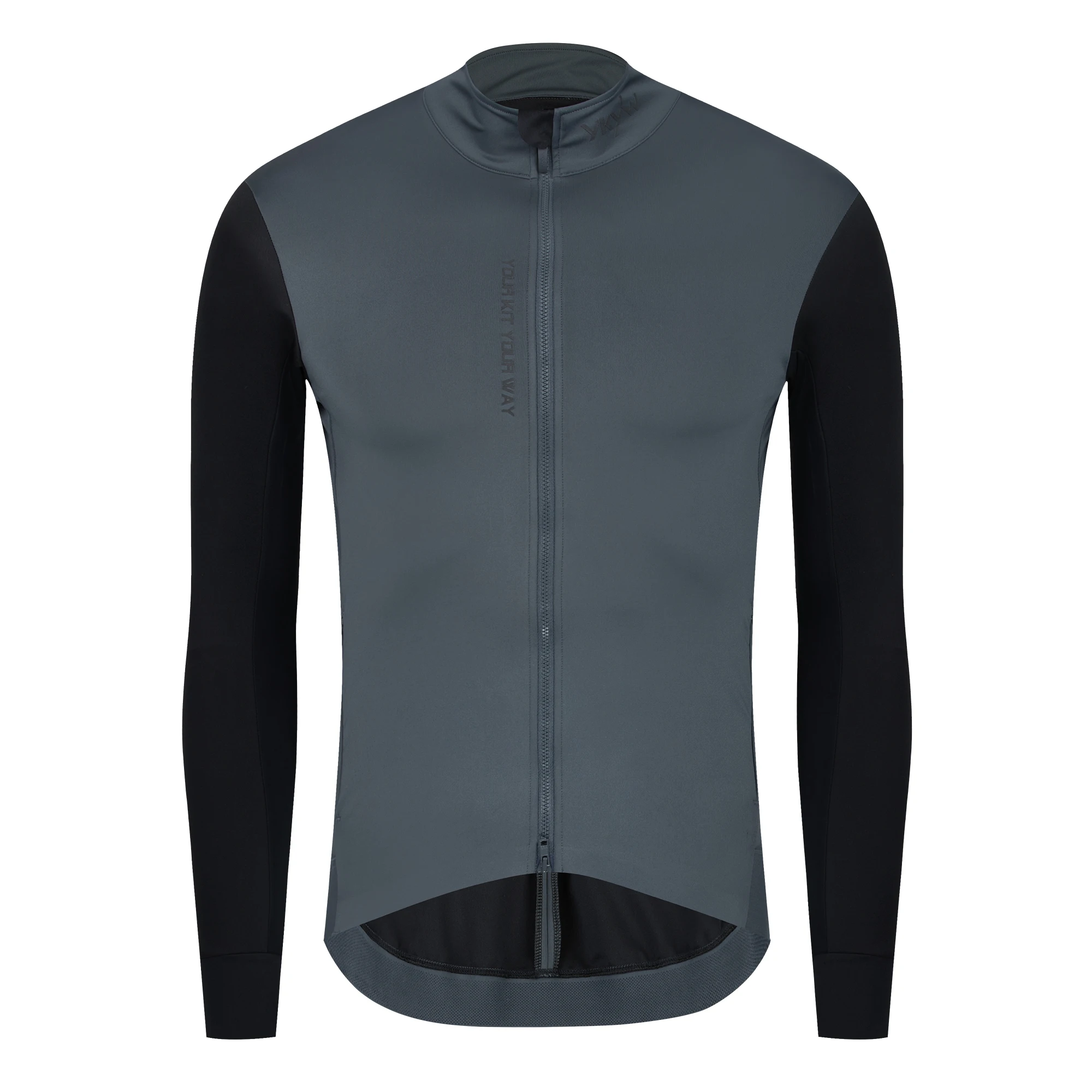 YKYWBIKE Herren Winter-Radtrikot Warme Rennrad-Jacke Dünnes Weiches Fleece Atmungsaktive MTB-Fahrradbekleidung – Detail 29