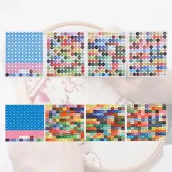 447 DMC Color Number Label Stickers Storage for Grid Embroidery Cross Stitch