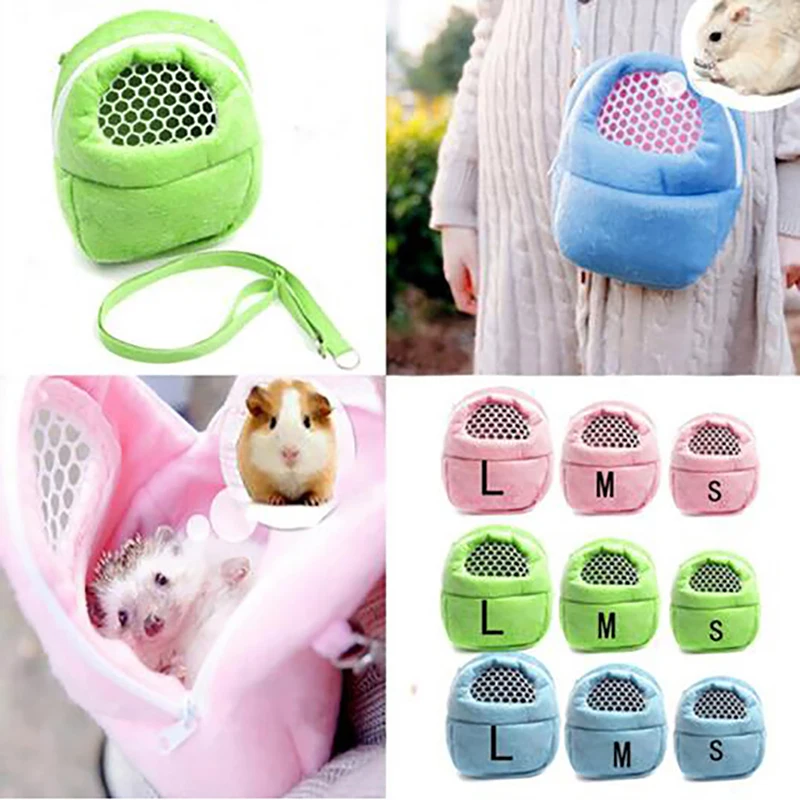 Pet Carrier For Small Animals Hamster Pocket Dog Sleep Bag Hanging Hamster Backpack Rat Hedgehog Chinchilla Ferret