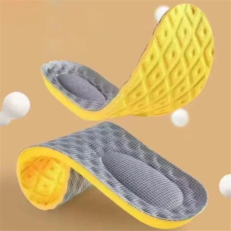 Unisex Memory Foam Insoles Pads Foot Arch Support Sport Shoe Pad Breathable Sweat-Absorbant Shoe Insole Feet Care Insert Cushion