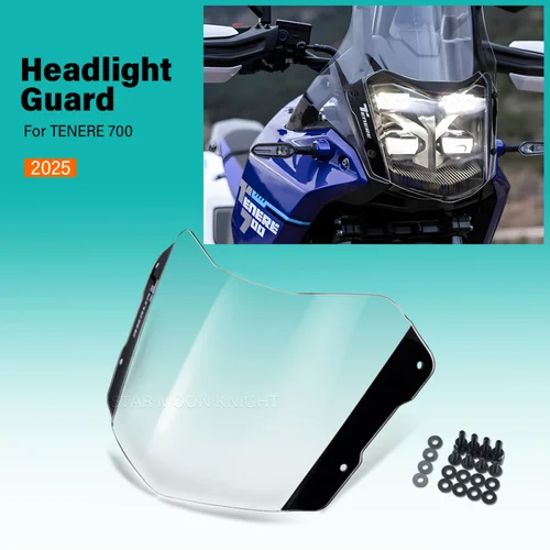 Imagen 2 del producto Protector 2025 faro TENERE para YAMAHA Tenere 700 Tenere700 Rally accesorios para motocicleta cubierta protectora de luz delantera de acrílico