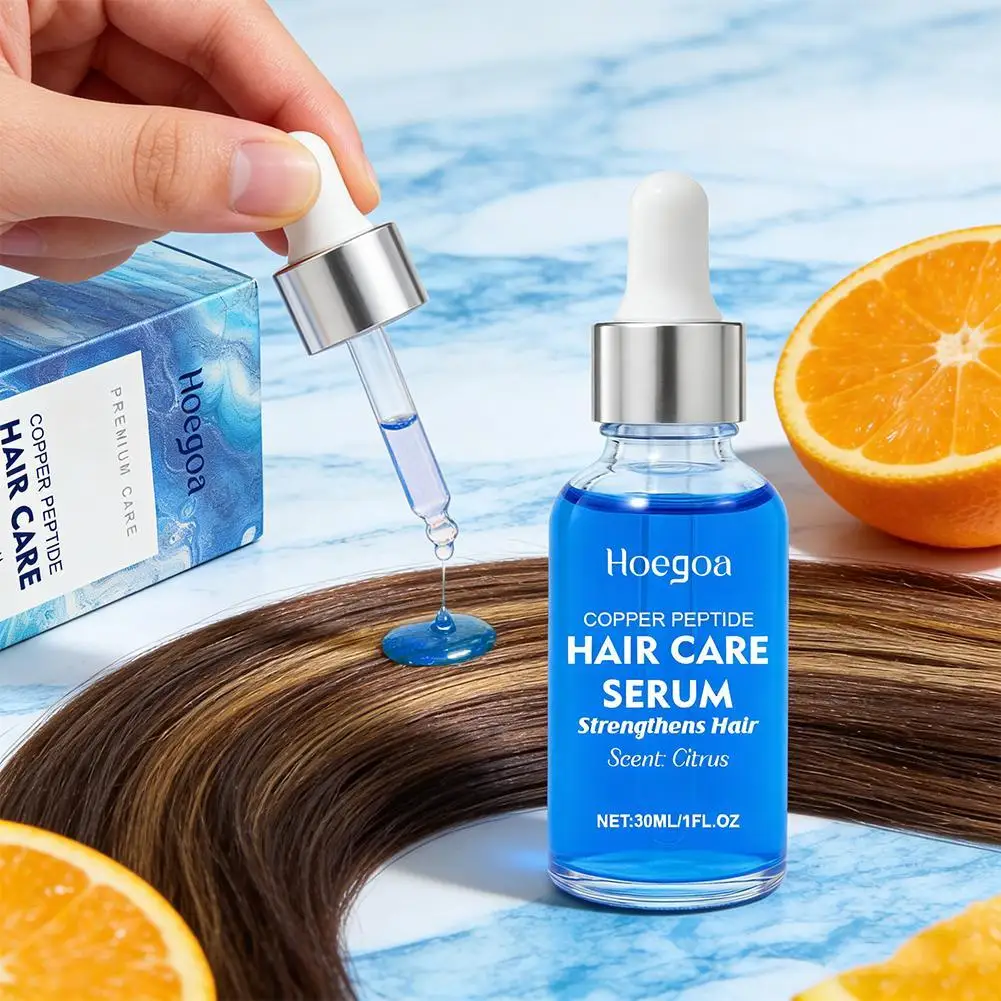 

Сыворотка для ухода за волосами с пептидом меди: восстанавливающее средство для поврежденных волос, эссенция для ухода за кожей головы с пептидом меди