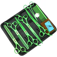 Professional Animal Barber Cutting Tools, Pet Dogs Grooming Scissors Suit, 5pcs/Set Stainless Steel For Dogs Hairdresser Scissor