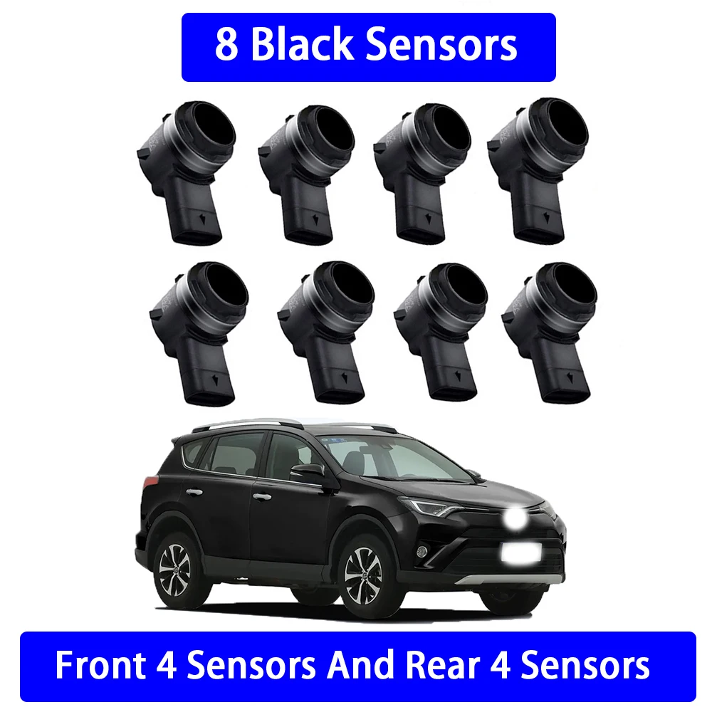 ZhuCamX Voor Achter Parkeersensor Assistentie Backup Radar Zoemer Systeem voor Toyota RAV4 XA40 2013 2014 2015 2016 2017 2018 - afbeelding 1