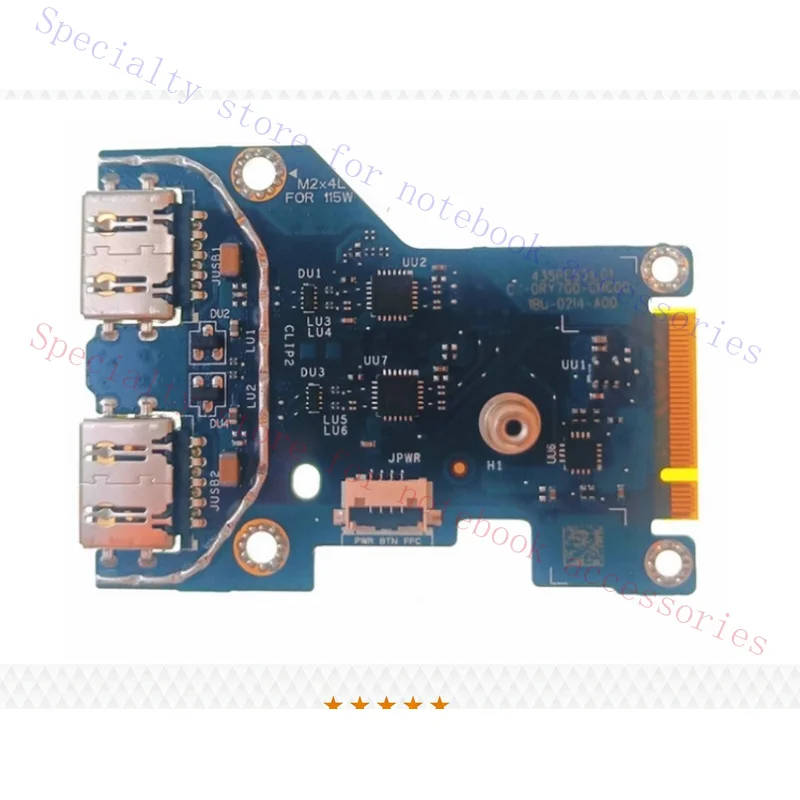 R+  New GDL56 LS-K66EP RY7G0 0RY7G0 For Dell G15 5515 (2021)  USB Board IO Board
