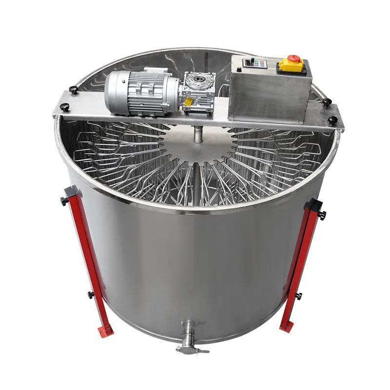 Automatic Self Turning Reversible Strong Motor Stainless Steel 2 24 42 48 Frames Honey Extractor Machine