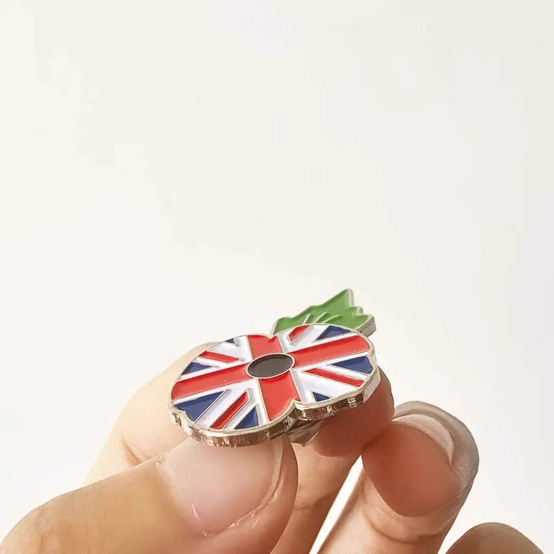 

50pcs 1'' Masonic Crested Flower Lapel Pin Freemason Badge UK Flag Brooch Metal Craft Souvenir Gifts