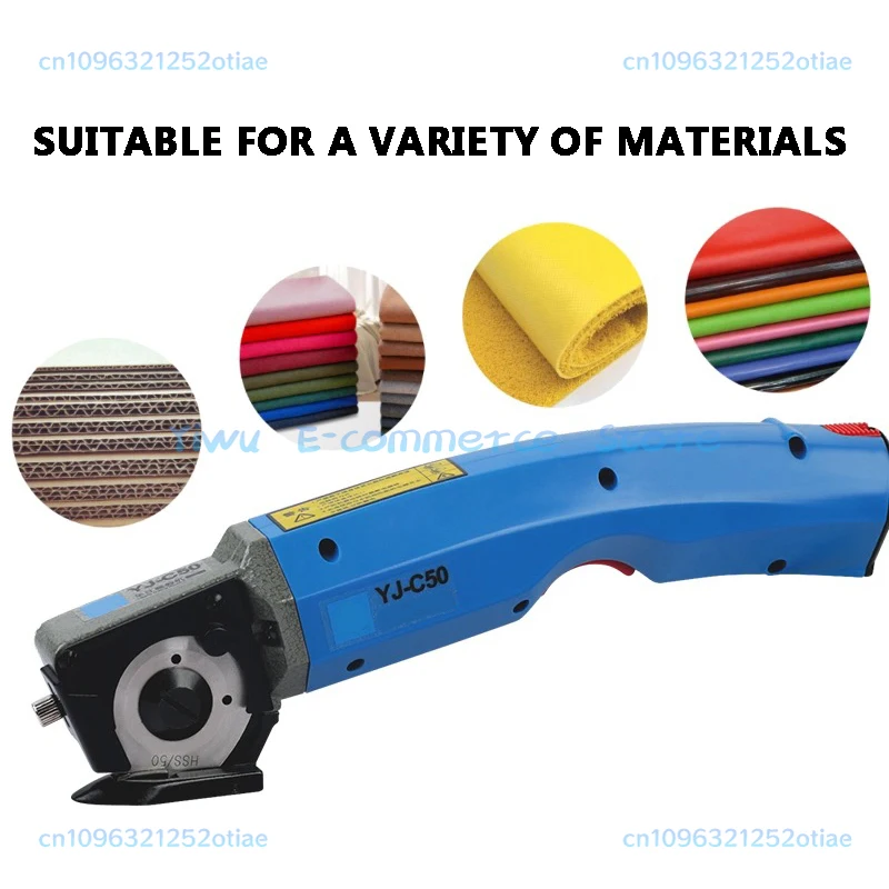 YJ-C50 Wireless Rechargeable Cutting Machine Micro Hand-Push Electric Round Knife Cutting Machine Cloth Repair Scissors BB