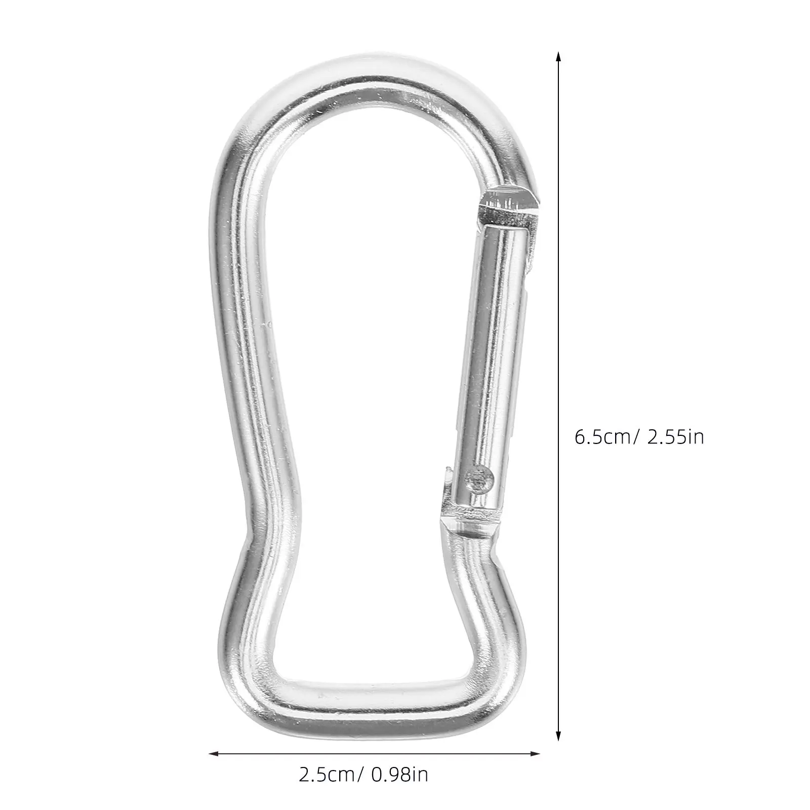 10Pcs Alloy Carabiner Clips Rugged Snap Hooks for Backpacks Keys Rope Camping Hiking Outdoor Gear