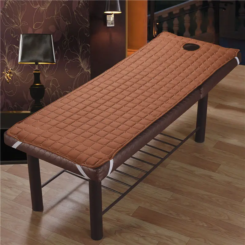 

Beauty Salon Mattress Soft Non-slip Cushion SPA Massage Therapy Mattress Topper Foldable Non-Slip Bed Sheet Bed Pad with Holes