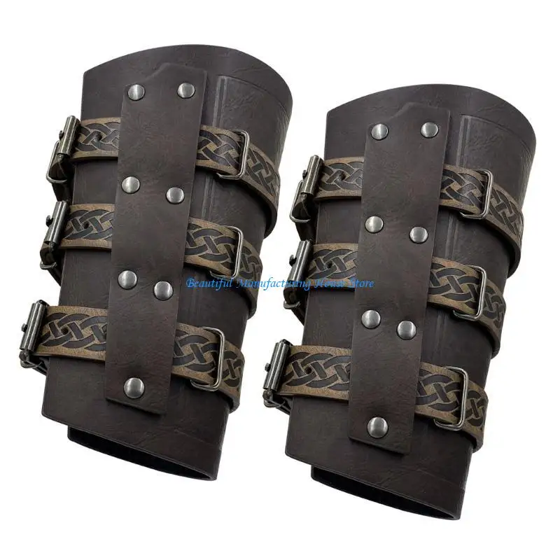 e56a-2-lotti-goticismo-bracciale-in-pelle-armature-medievali-bracciali-braccialetti-da-polso-unisex-per-cosplayer-e-storia