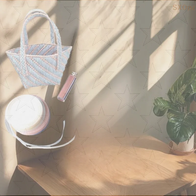 

DIY Crafting Kit for Knitting & Crocheting Accessories: Mesh Plastic Canvas Sheets & Ribbon Set