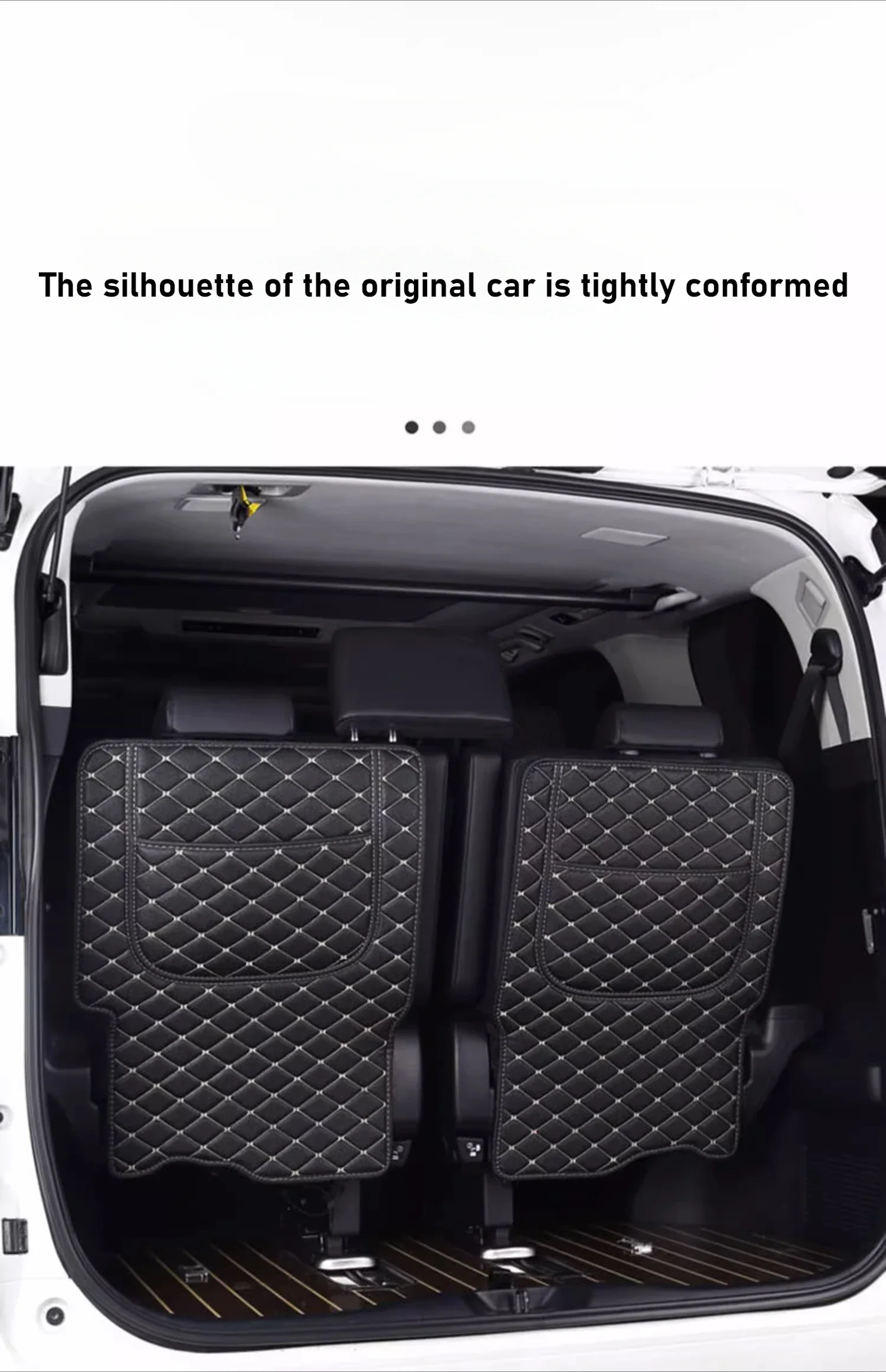 For Toyota Alphard/Vellfire 3rd Row Seat Back Protector - Premium Kick Scratch Protector Anti-kick Pads Car Interior Accessories