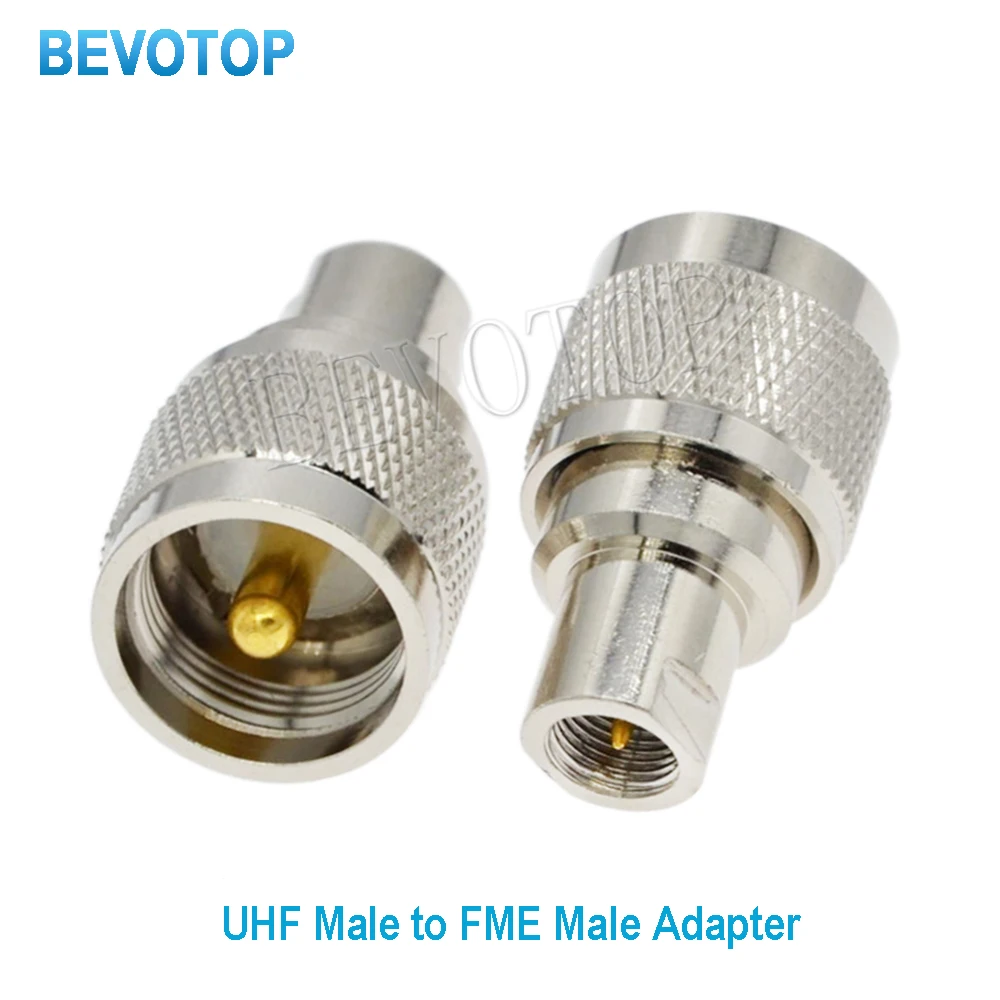 10PCS/lot UHF to FME Adapter PL259 UHF Male to FME Male Plug Straight RF Coaxial Adapter Coax Connector Converter