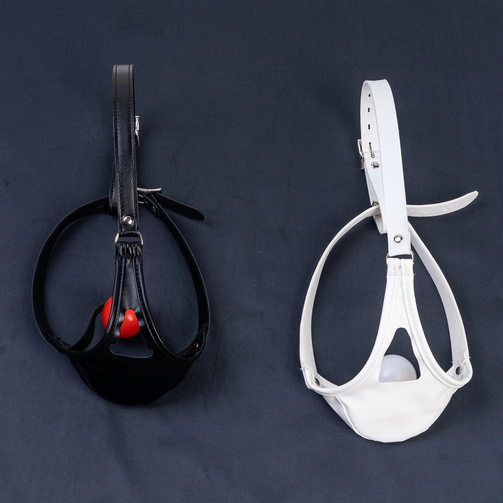 Harness Mask with Silicone Ball Gag & Mouth Gag – Bondage Face Cover, Adult Sex Toy & Adult Game view 4