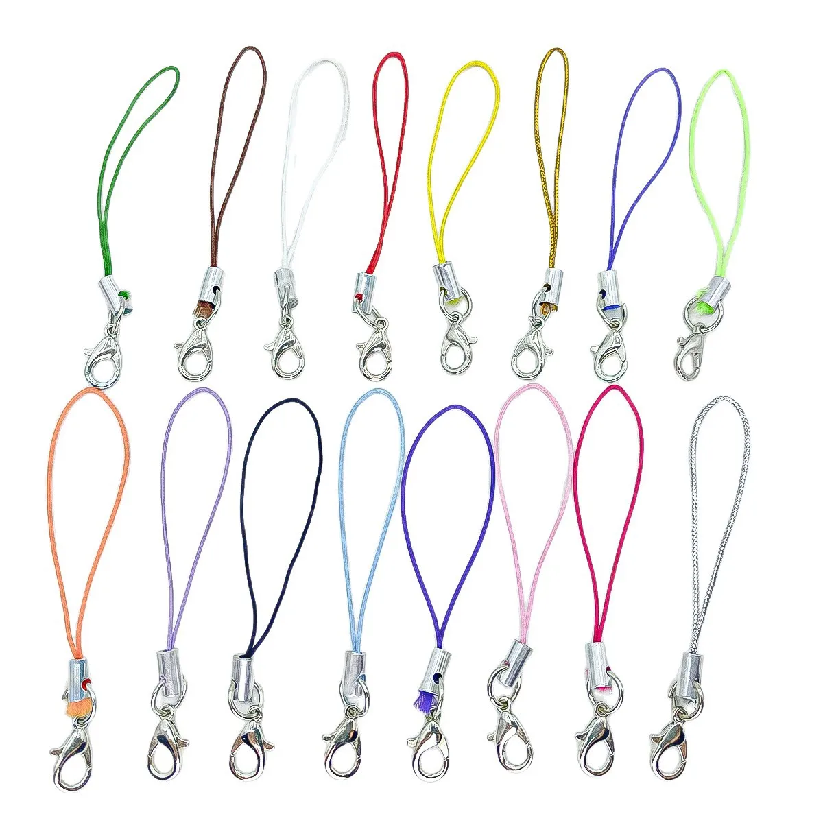 

Right Road New High-end 100 Pcs/pack Polyester Alloy Lanyard Diy Jewelry Accessories Handmade Materials Wholesale