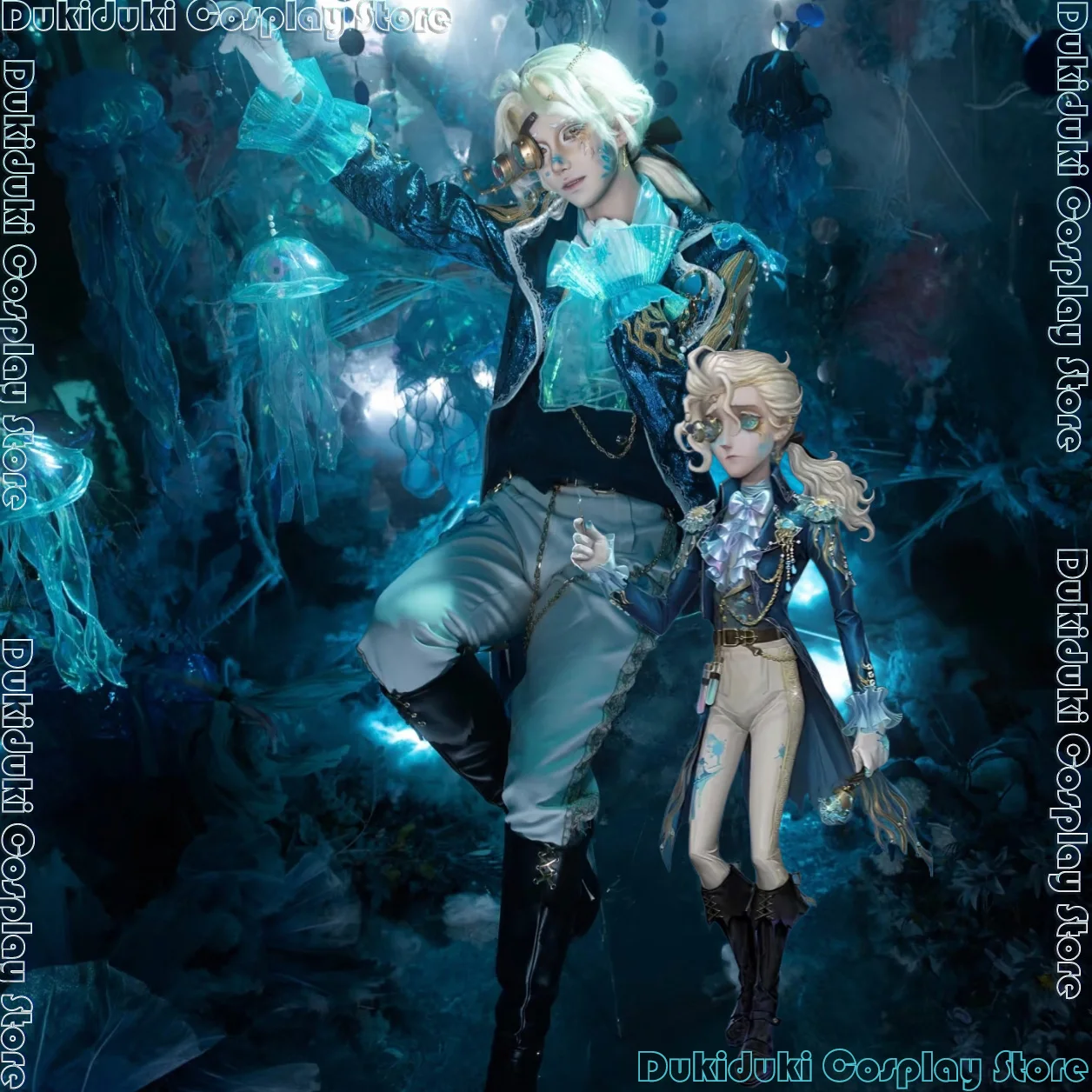 لعبة الهوية الخامس فريدريك كريبورغ تأثيري حلي مجموعة الملحن كوس شبح الشراع جديد الجلد تأثيري الملابس مجموعة الرجال الكبار الملابس