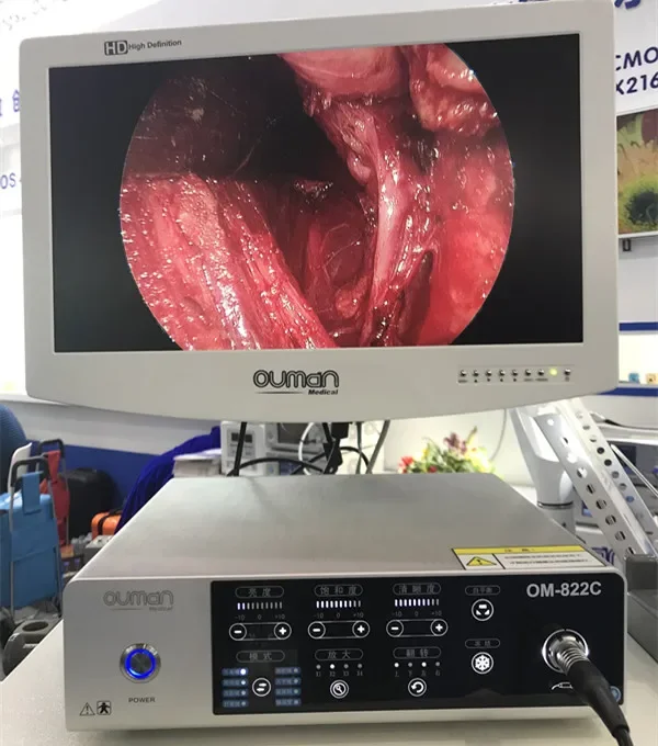 Torre laparoscópica médica Full HD, endoscopio completo, sistema de cámara, instrumentos