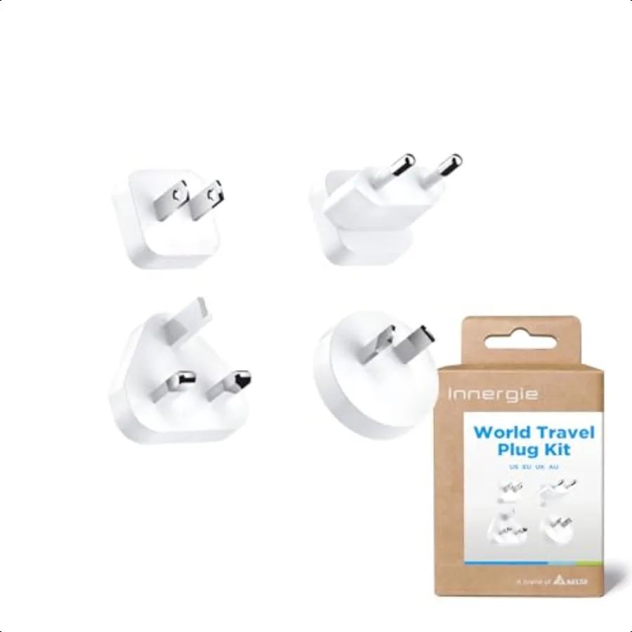 

World Travel Plug Kit US UK EU AU plugs Universal plugs for One For All USBC Power Adapters (C6 Single 60C INTL C6 Duo INTL 45H