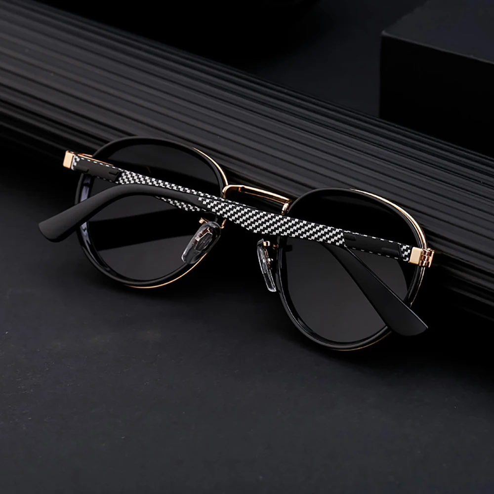 Fashion Round Frame Sunglasses Luxury Retro Punk Style Sun Glasses For Men Driver Goggles Women Vintage UV400 Shades Eyewear