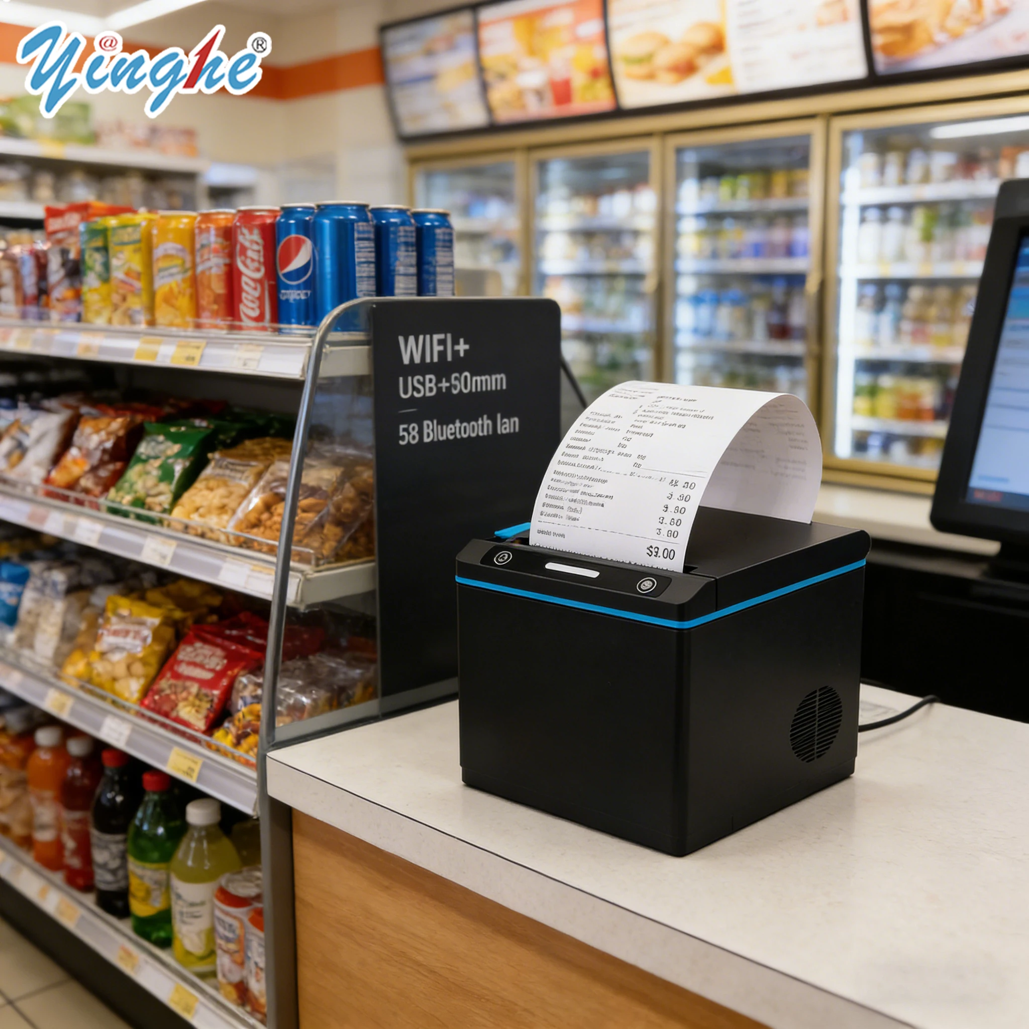 

Одновременный POS-принтер с 7-устройством — термочековый дизайн 80 мм для интеграции Ubereats/Doordash/SkipDishes в ресторане