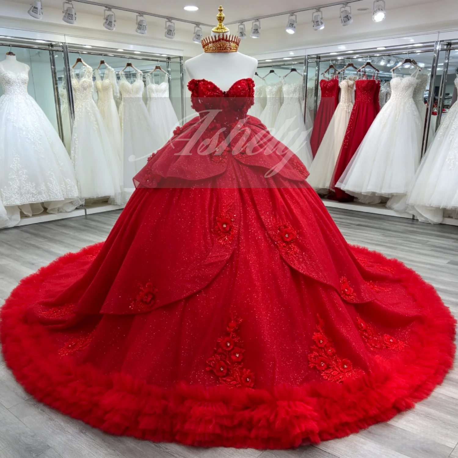 Luxury Red Women We…