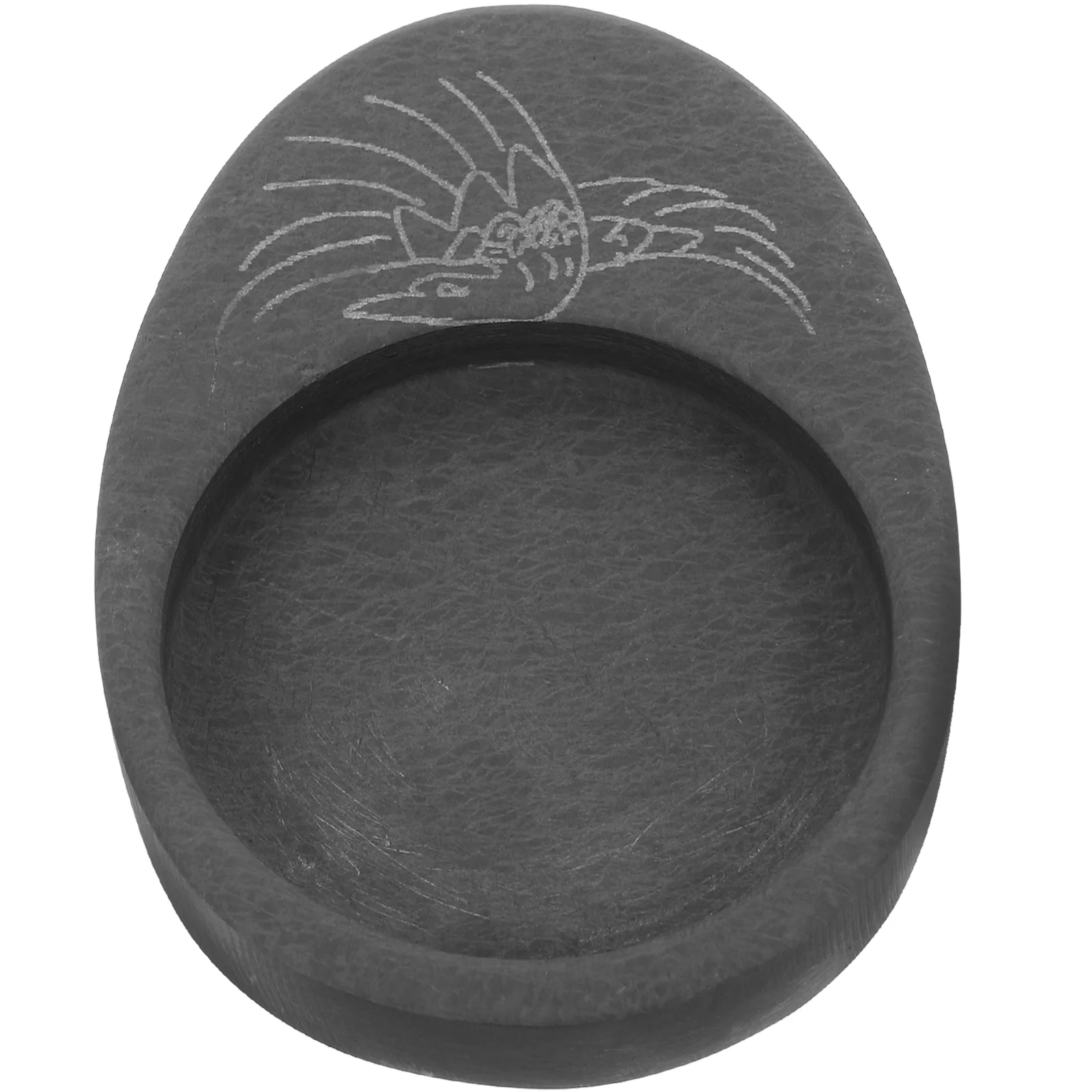 Round Inkstone Calligraphy Student Drawing Dish Brush Holder 800X640X120CM Chinese Preserve