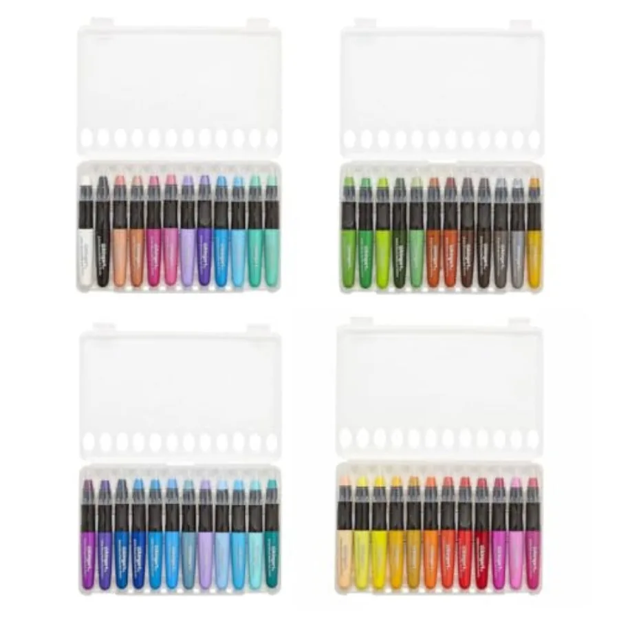 

GEL STICK Set Artist Pigment Crayons 48 Unique Colors Water Soluble Creamy and Odorless Use on Paper Wood Canvas and more