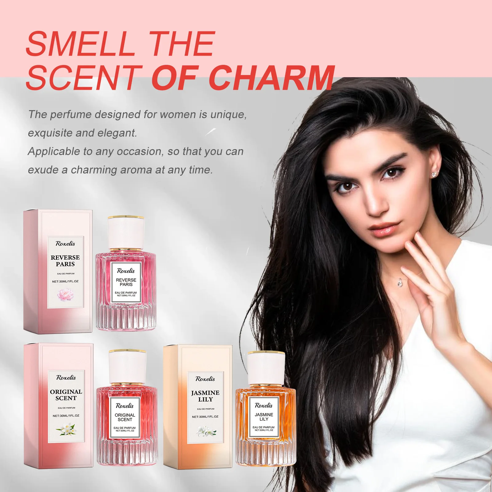 Long-lasting Jasmine perfume, sex pheromone, plant extract natural long-lasting light fragrance, delicate elegance exudes charm