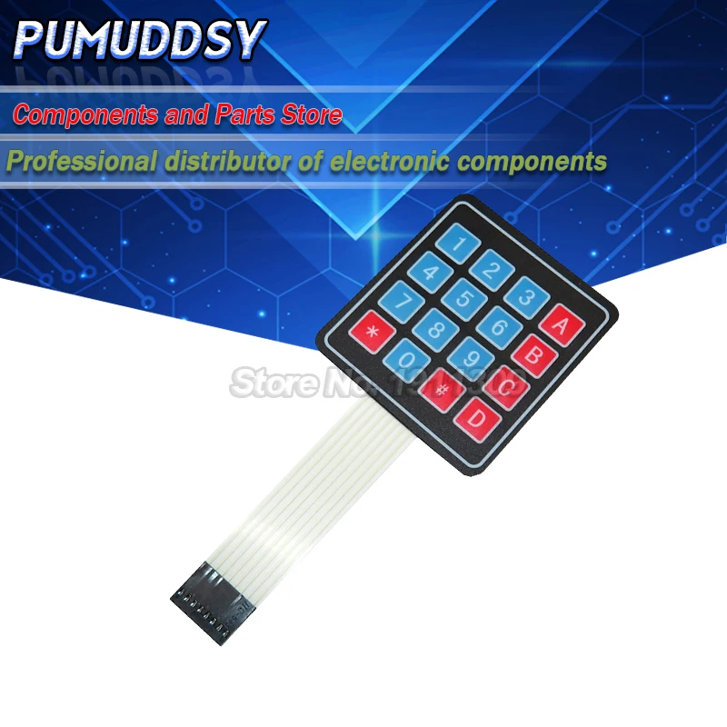 10PCS 16 Key 4 x 4 Membrane Switch Keypad 4x4 4*4 Matrix Array Matrix keyboard