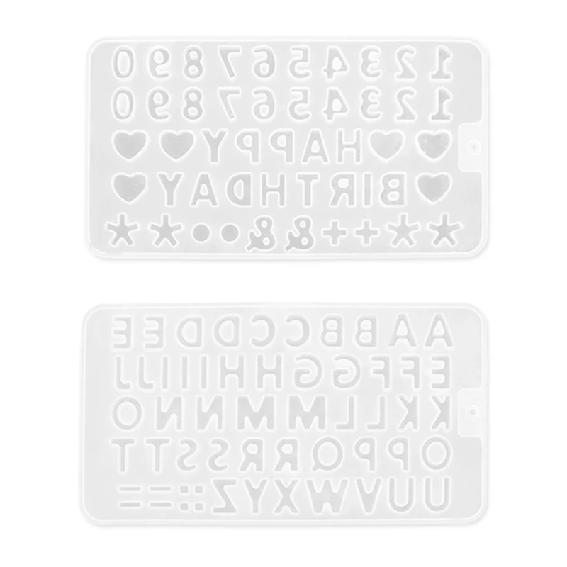 DIY Numbers Symbol Keychain Resin Mold Silicone Mould DIY Crafts Mould N58F