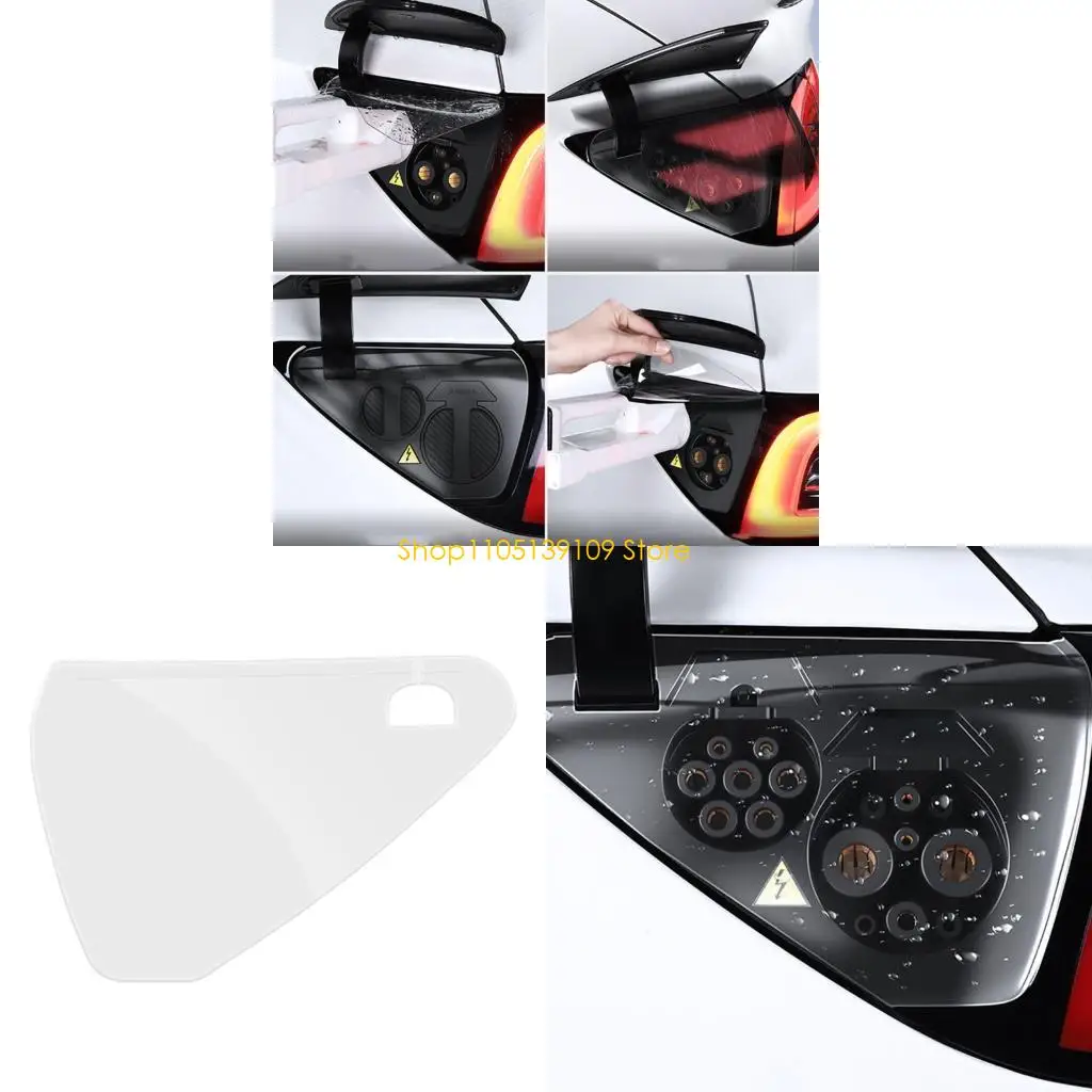 Waterproof Charging Port Cover Universal Fit Automotive Charging Port Protector Quick Fixing for Model 3/Y