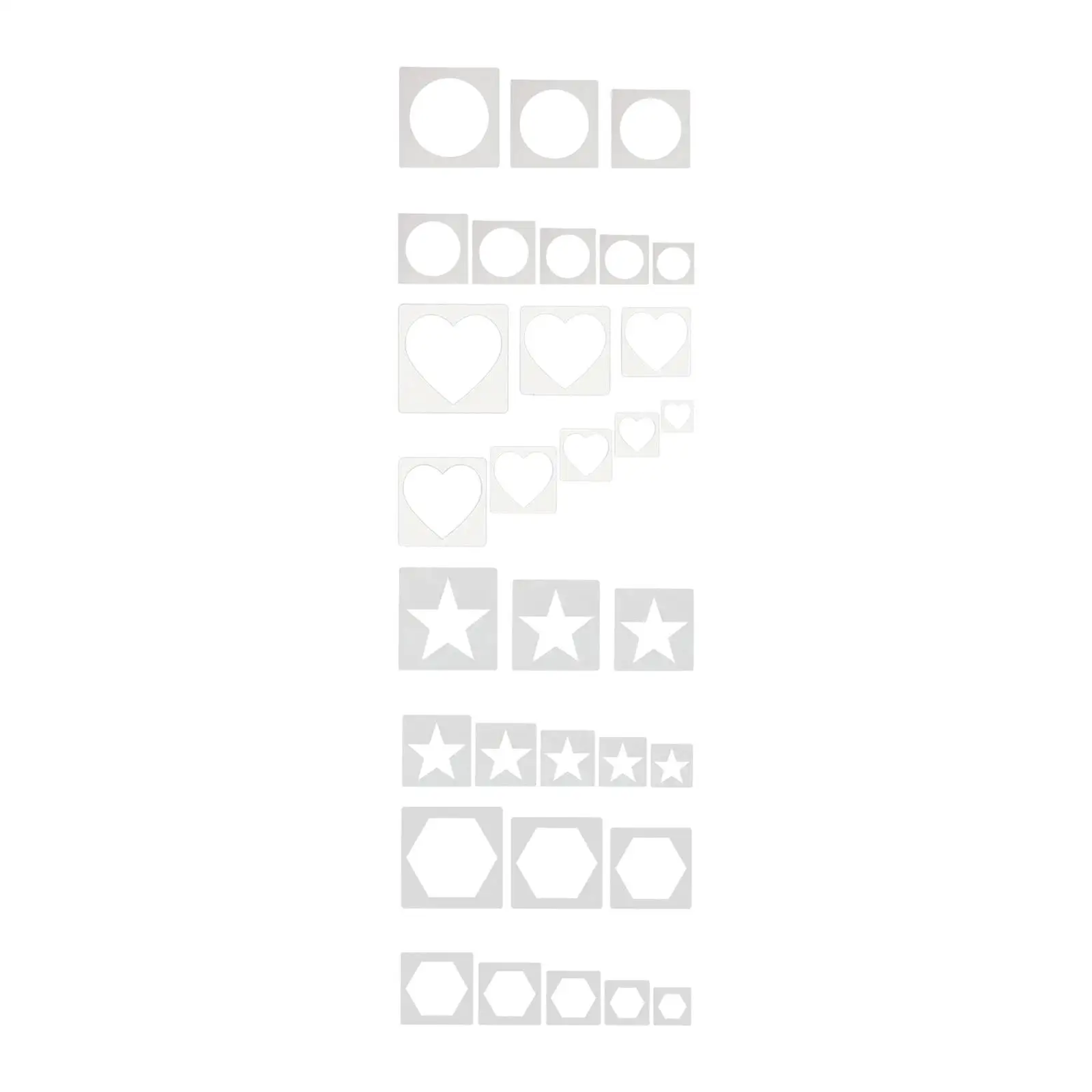 8 Pieces Painting Stencils Easy to Use Reusable for on Wood Fabric Furniture