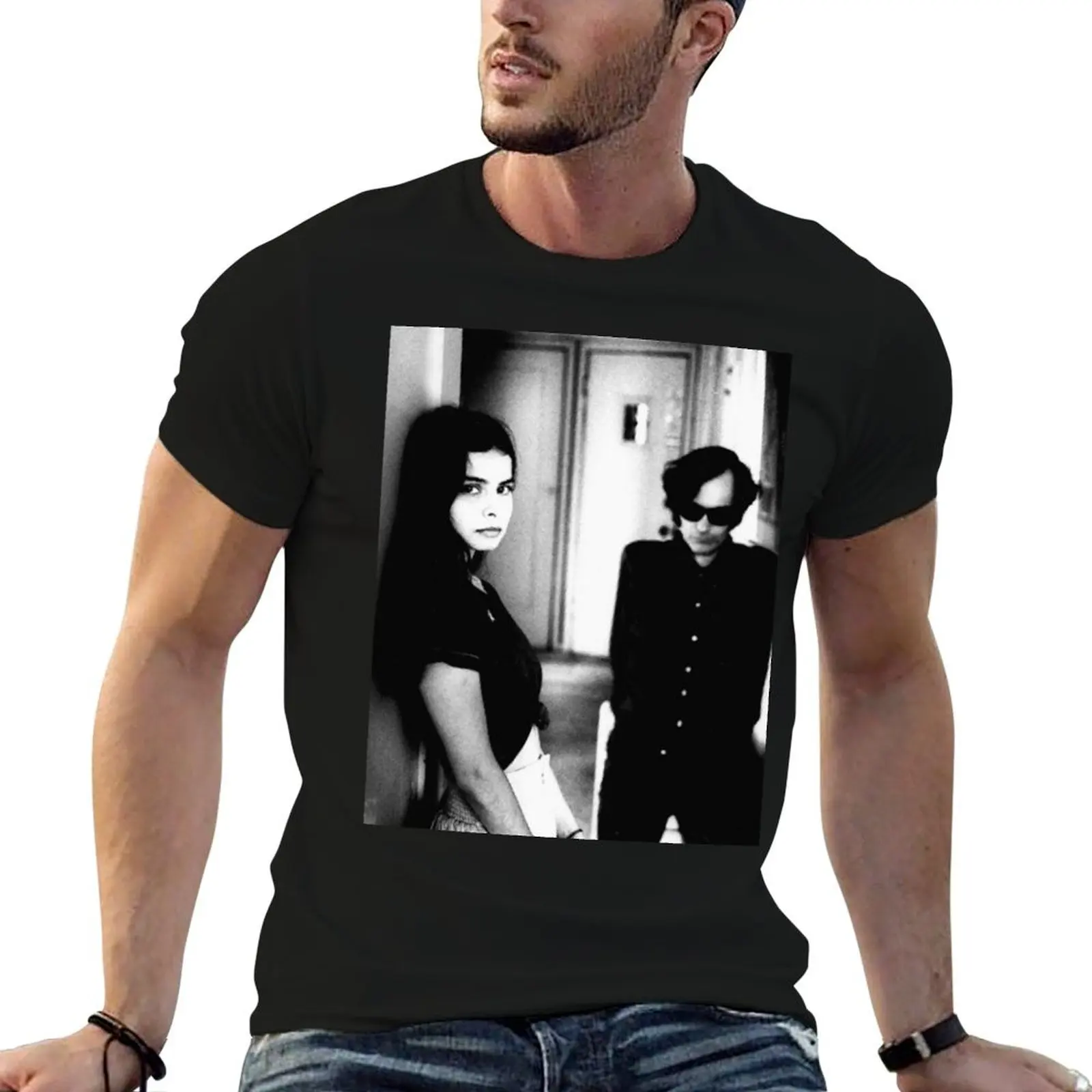 

Mazzy Star Alternative Poster in Black and White T-Shirt g man t shirts for men man tshirt cotton t shirts man 100% T-Shirt