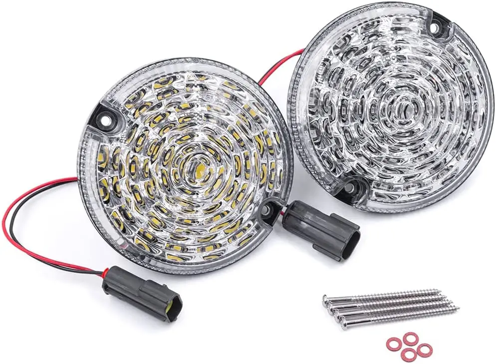 2pcs 95MM  Rear Fog Reverse Light Upgrading For 1983-2016 Land Rover Defender