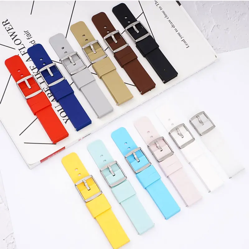 20mm Quick Release Strap For Omega MoonSwatch Replace Universal Wrist Band Silicone Rubber Sport Waterproof Watchband Belt New