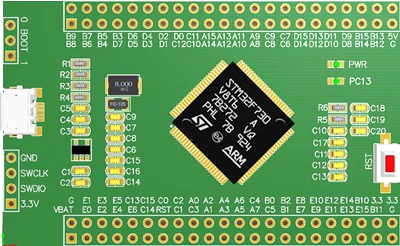 Stm32f730v8t6 Core Board Development of Large Capacity Single Chip Microcomputer F730 High Performance Evaluation Board