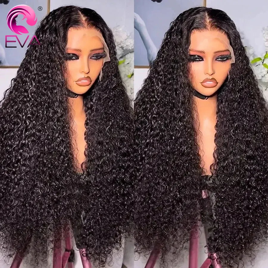 Eva Curly HD Lace Closure Wig 5x5 6x6 7x7 Glueless Ready To Go Wigs 13x6 HD Lace Full Frontal Wig 9x6 Brazilian Wigs For Women