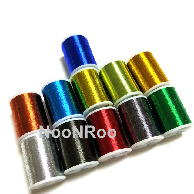 MetallicThread 230m/szpula 142YDS prowadnica wędki owijanie nici naprawa komponentów DIY wędka budowa NooNRoo 1 sztuk