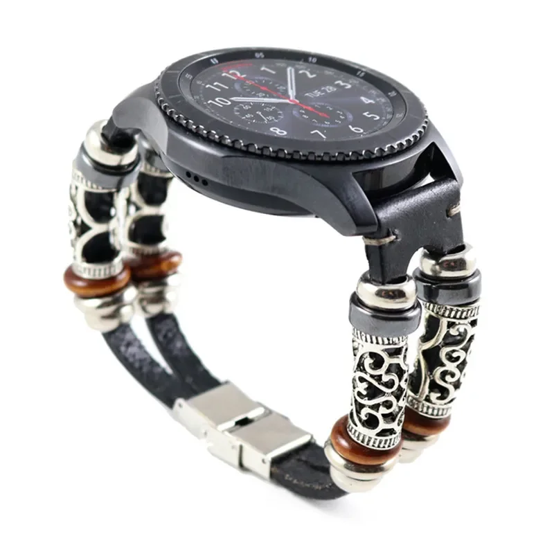 22mm leather watch band For samsung Galaxy watch 3/Gear S3 frontier retrao  strap for Amazfit GTR 4-3-3pro-2e/Huawei gt 3-2 46mm