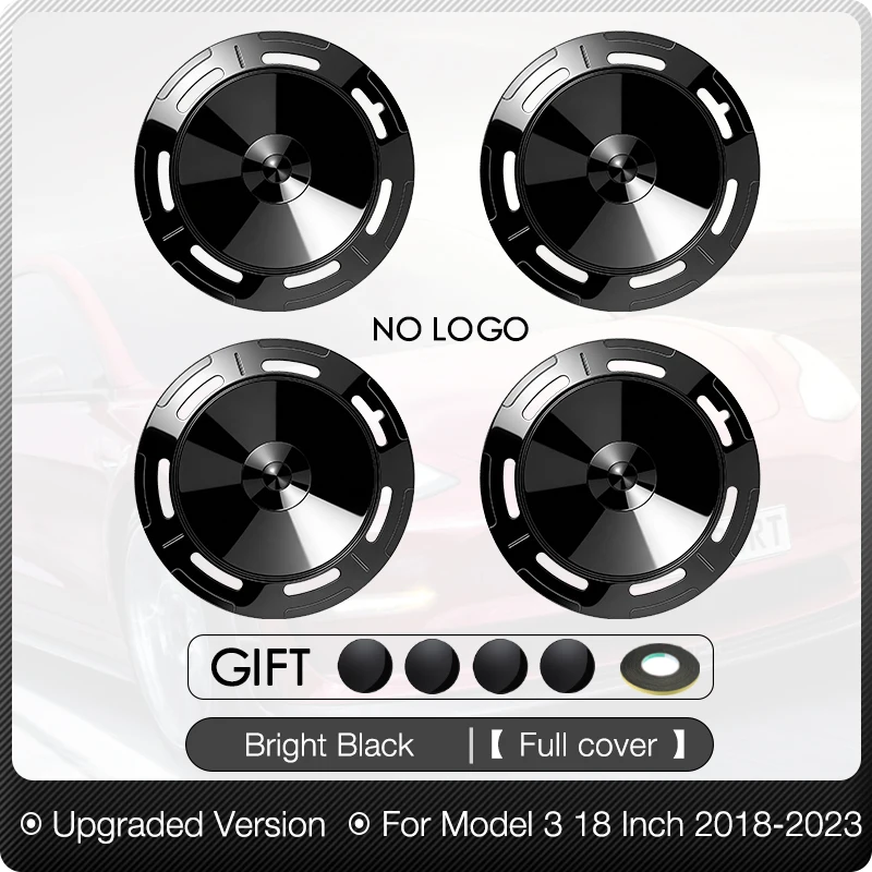4 stuks wieldoppen voor Tesla Model 3/Y 18/19 inch Performance velgen, complete velgvervanging wieldoppen auto-accessoires 2018-2024