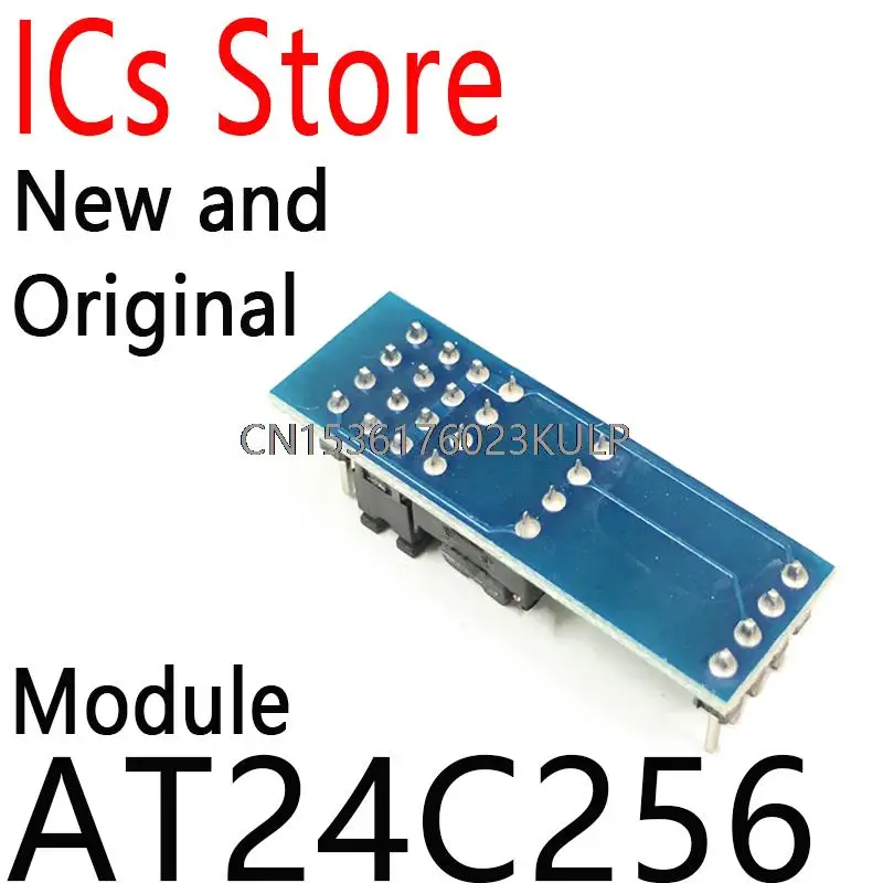 2PCS New I2C IIC Interface EEPROM Memory Module 8P Chip Power Supply Indicator Pull Up Resistor Direct Jumper Setting AT24C256 