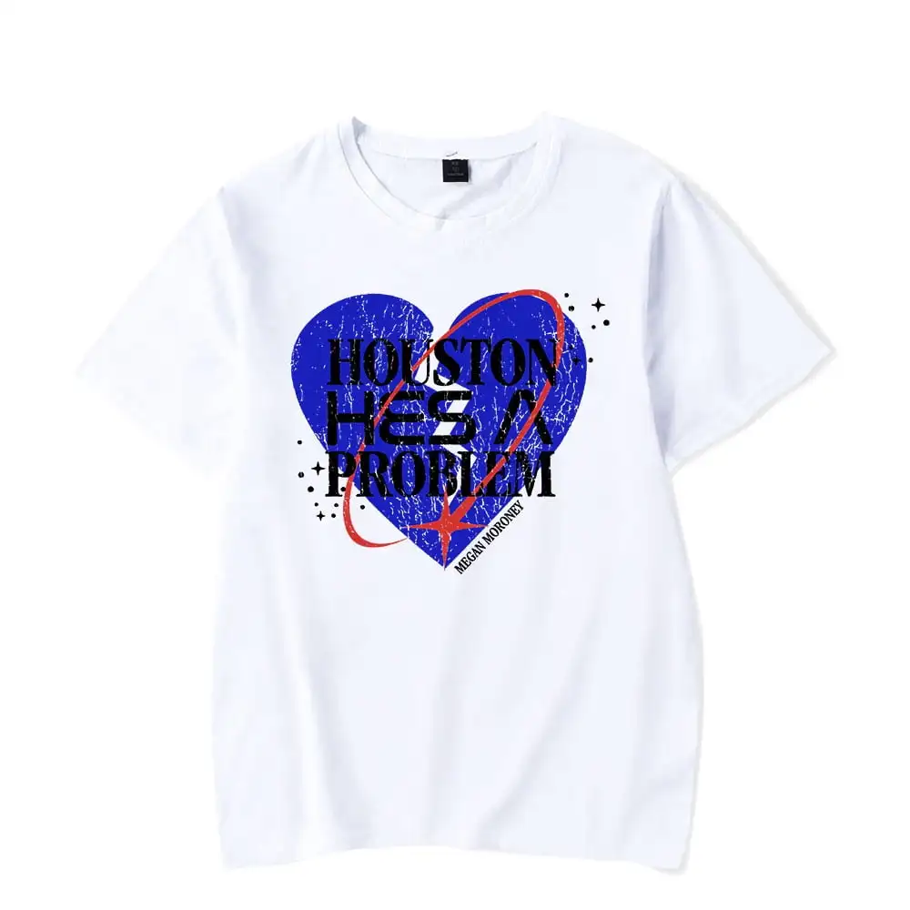 Megan Moroney Merch Houston He's A Problem T-Shirt Casual Short Sleeve Summer T-shirts Top