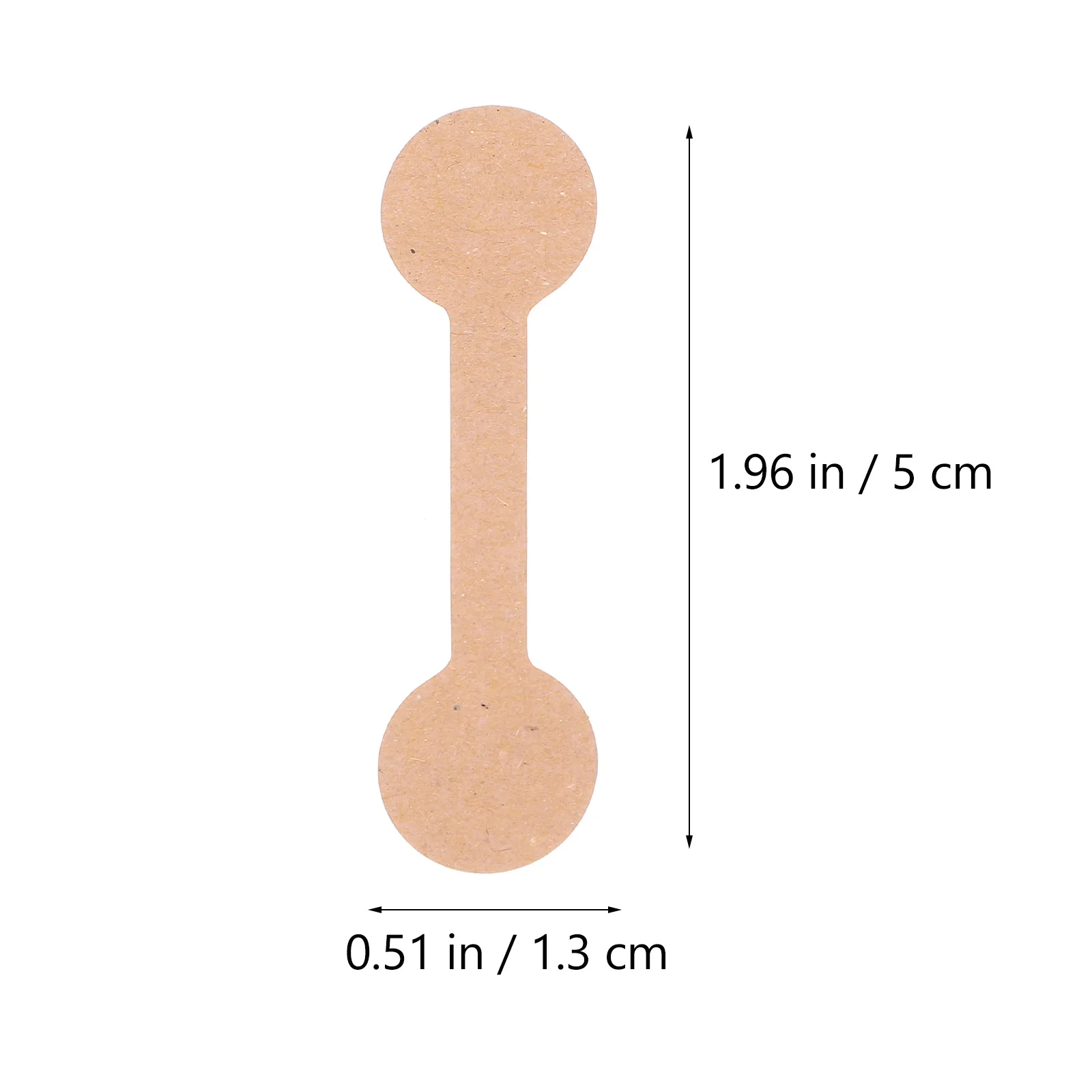 100Pcs Adhesive Blank Kraft Paper Price Tags for Jewelry Marking Rings Clothing Shoes Stationery Display Labels
