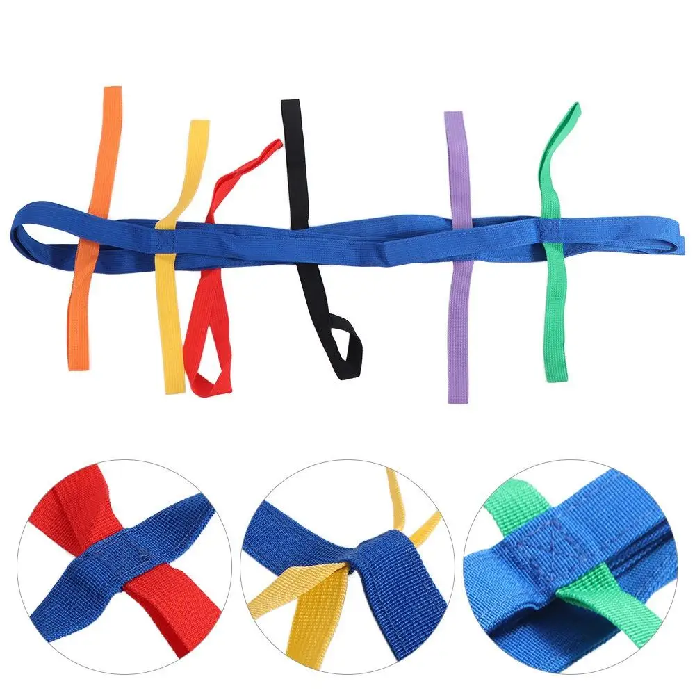 Multi-color Safety Walking Rope Colorful Handles Nylon Short Walking Rope Adjustable Portable Toddler Walking Rope