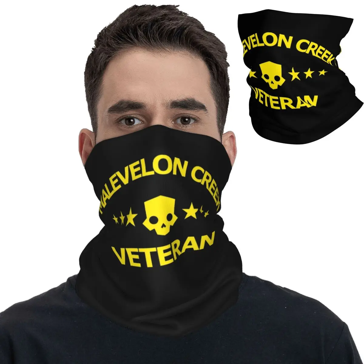 

Helldivers 2 Malevelon Creek Veteran Bandana Neck Gaiter Printed Balaclavas Face Scarf Multi-use Headband Fishing Unisex Adult