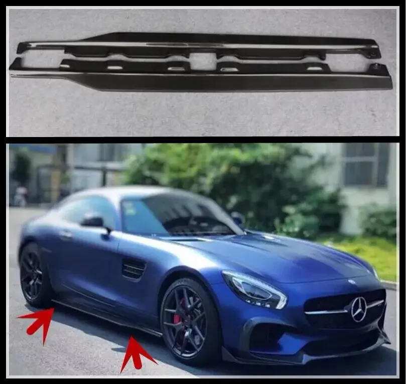 

Комплект боковых удлинителей из углеродного волокна для Mercedes Benz AMG GT GTS GTC GTR Coupe 2015-2023
