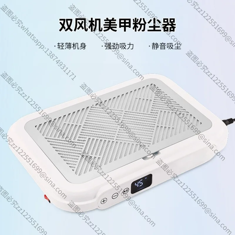 Suitable for Nail Art Vacuum CleanerTwin Turbo Brushless Vacuum Cleaner Nail Art Low Noise High Power Nail Remover VacuumCleaner