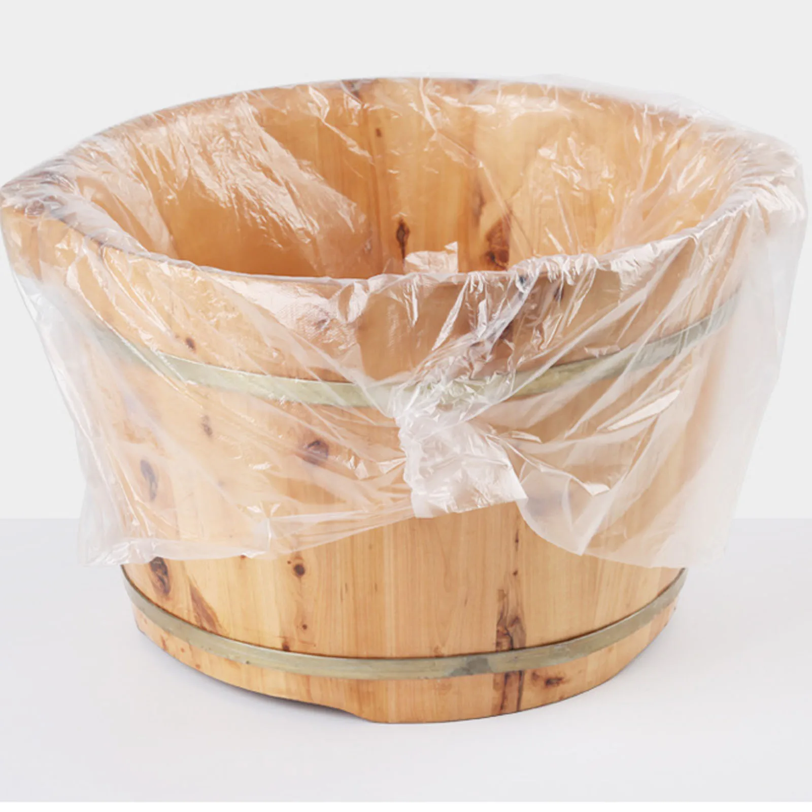 

160pcs Foot Soaking Bag Thick Disposable Plastic Bath Bucket Liners 65x55cm Tear Resistant Spa Pedicure Home Use Foot Care Tool